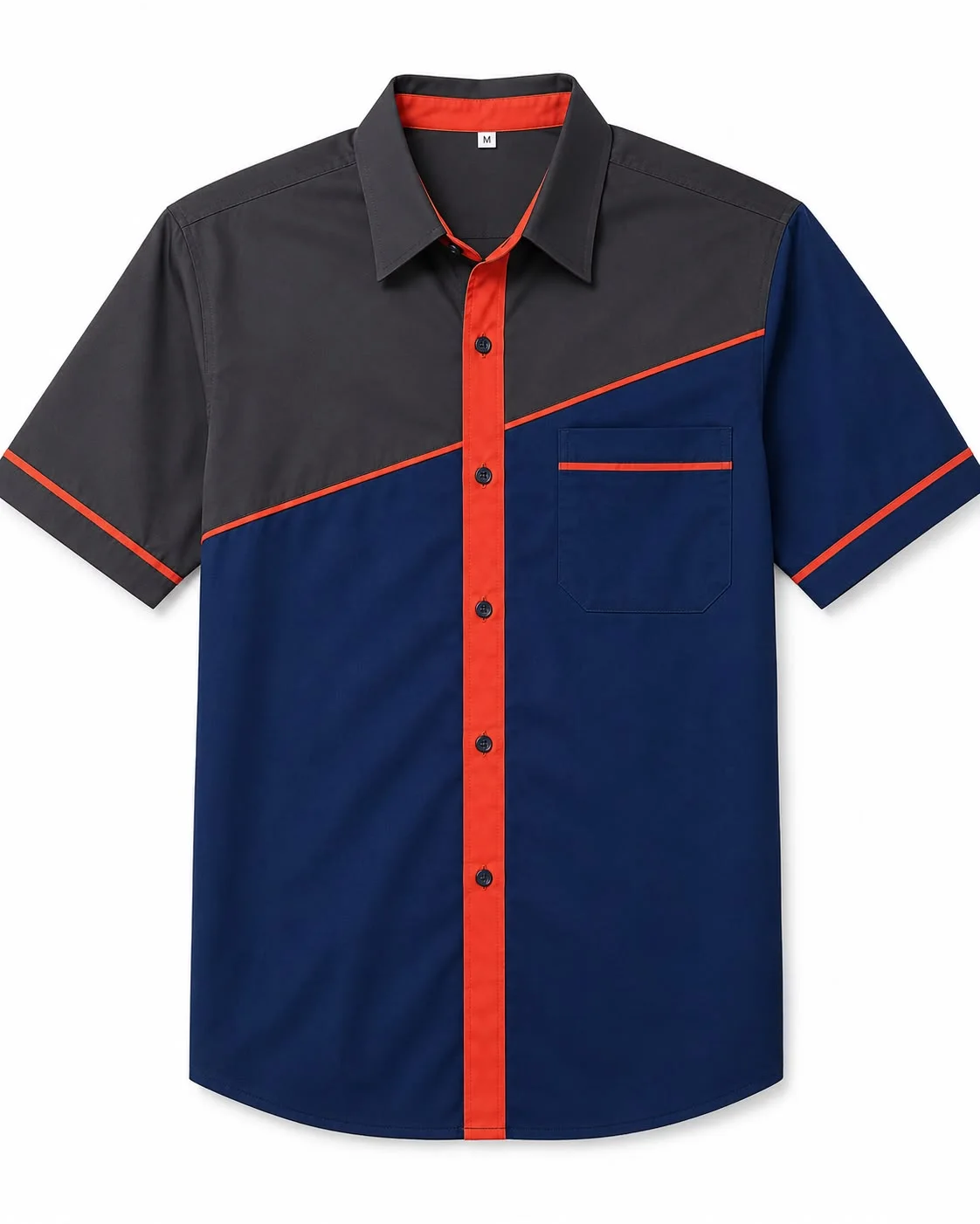 CAMISA MANGA CORTA COMBINADA