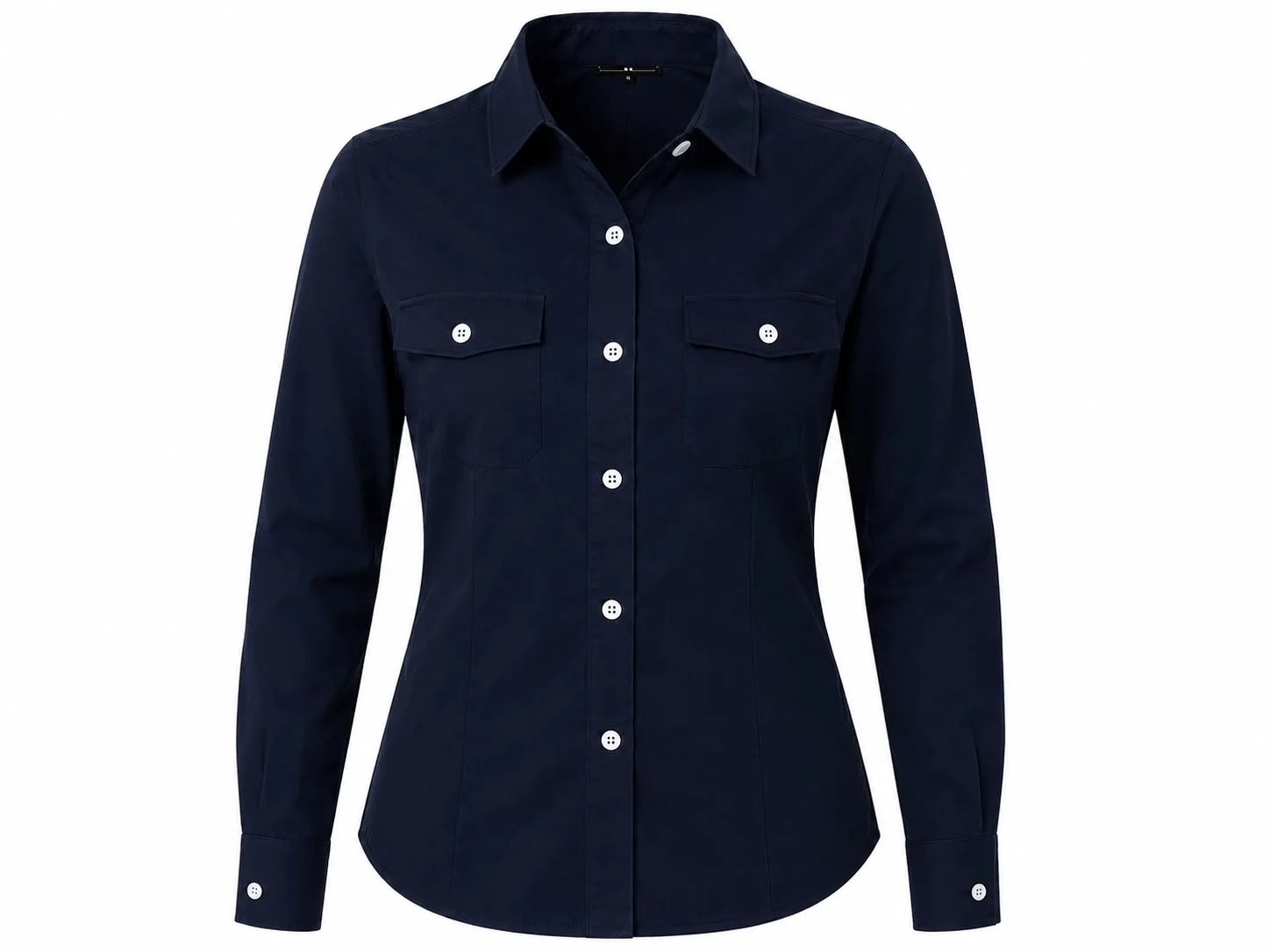 BLUSA ESTILO COLUMBIA MANGA LARGA CON ESPALDA VENTILADA