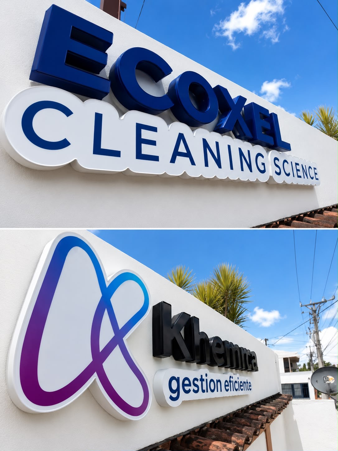 Letras corpóreas personalizadas